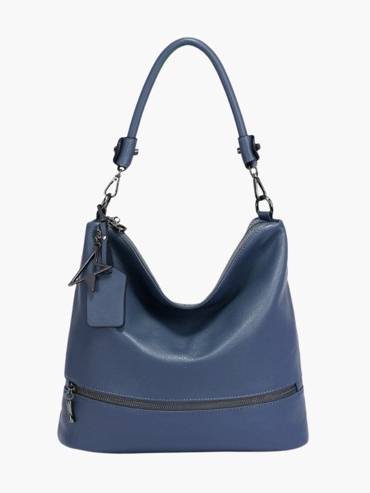 Enola | Trendy Echt Leren Hobo Tas met Multi-Pockets