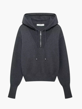 Tamira | Stijlvolle Gebreide Hoodie met Rits