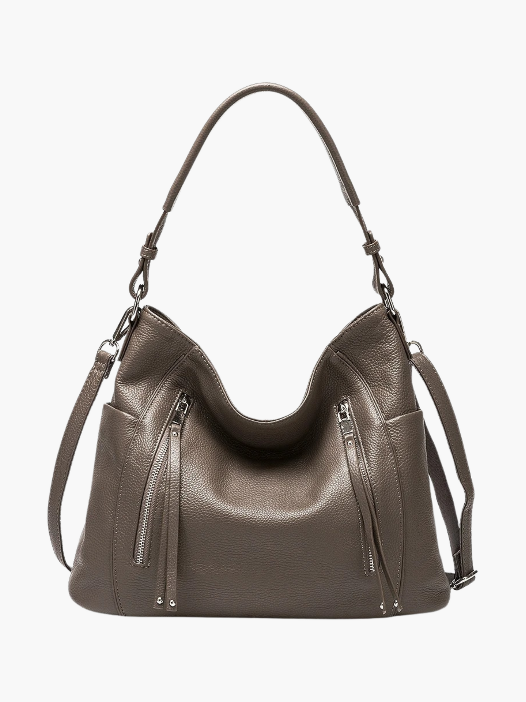 Skye | Luxe Hobo Handtas van Echt Leer