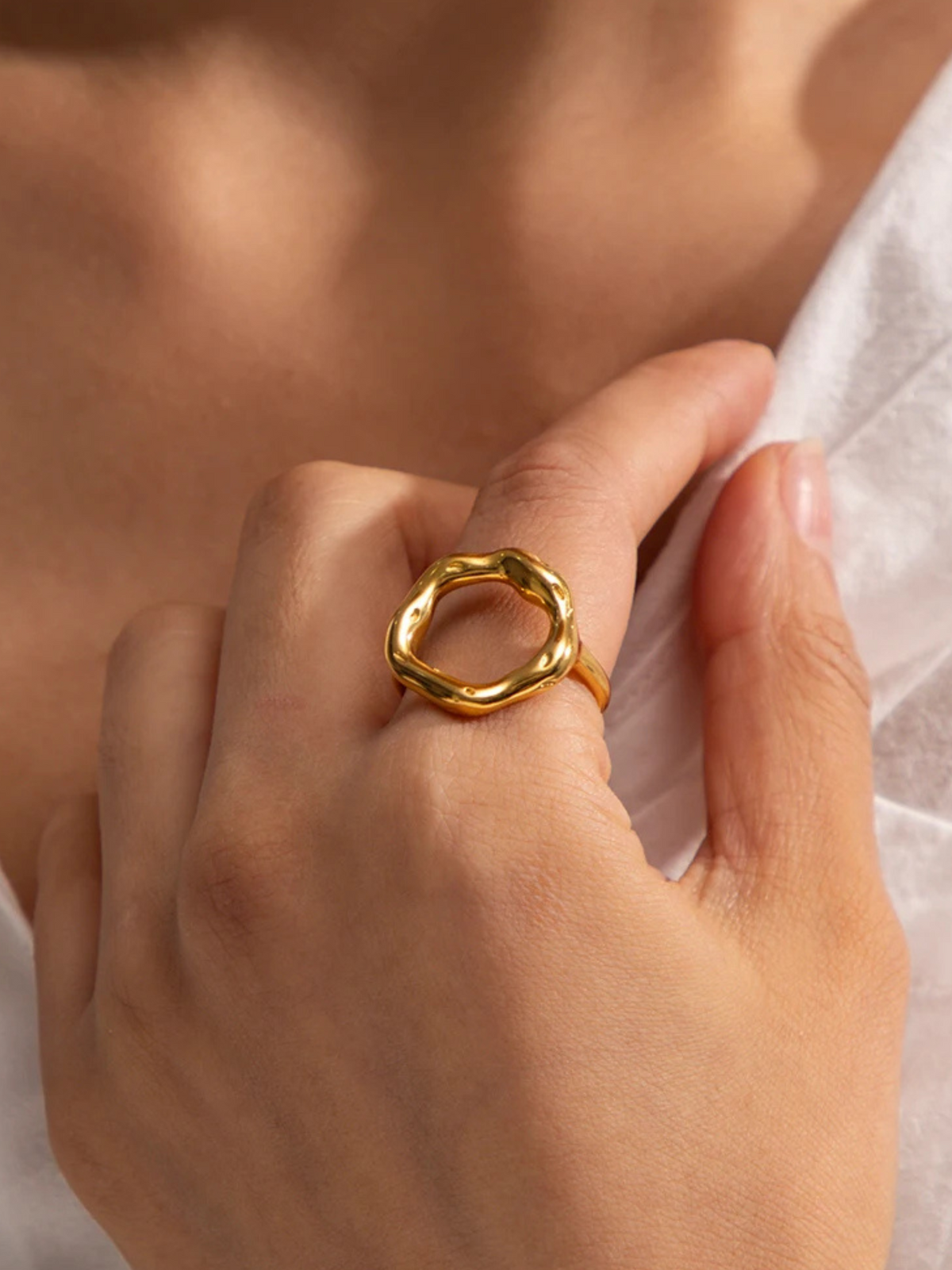 Clarise | 18K Bloemvormige Open Ring