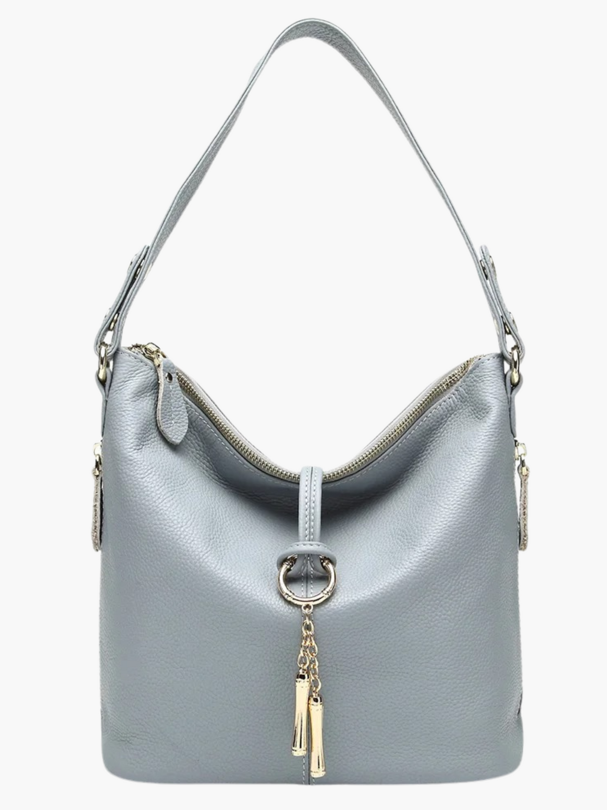 Linsey | Casual Leren Hobo Tas met Retro Charmante Ring