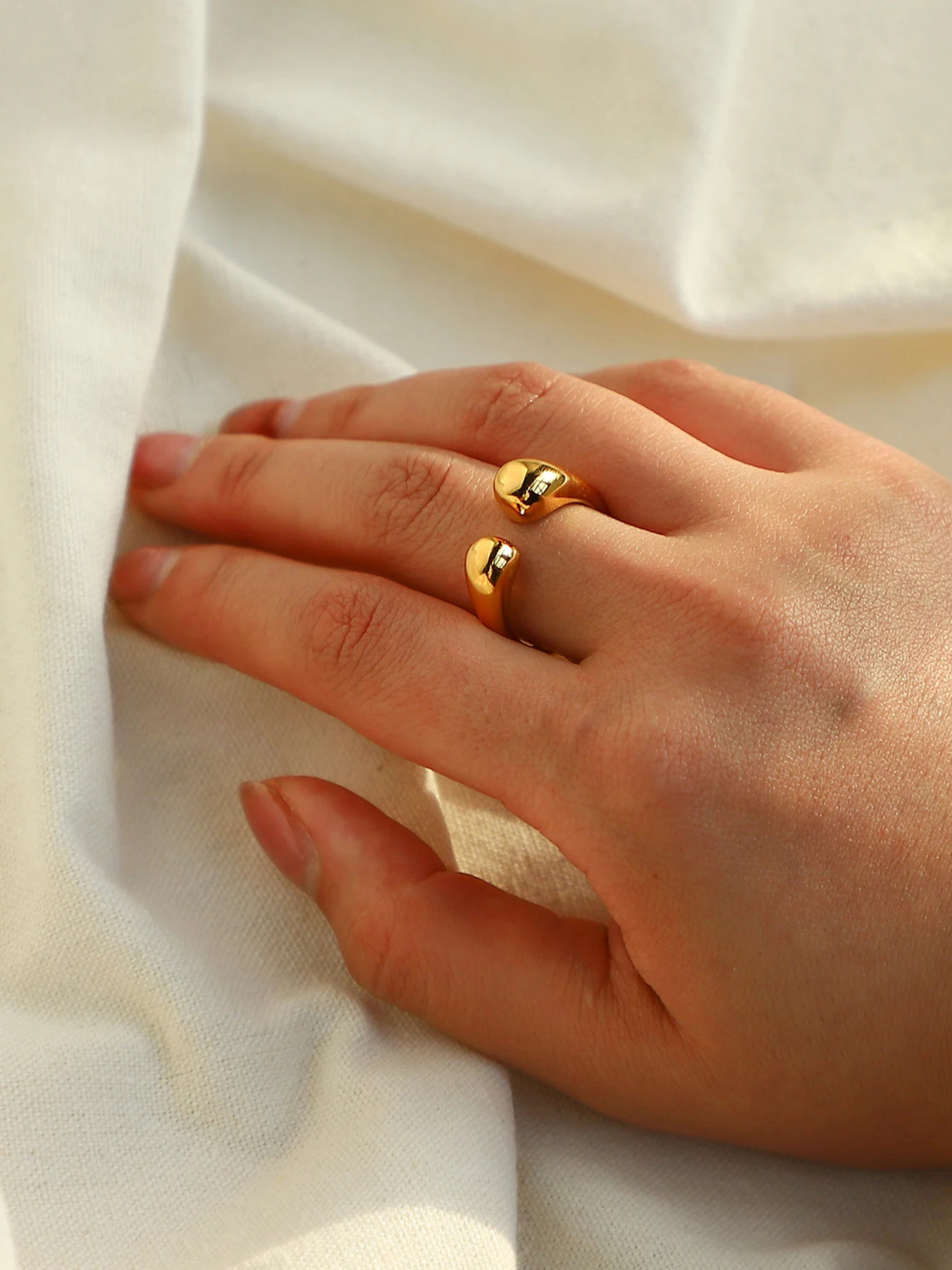 Charlotte | 18K Vergulde Elegante Chunky Ringen