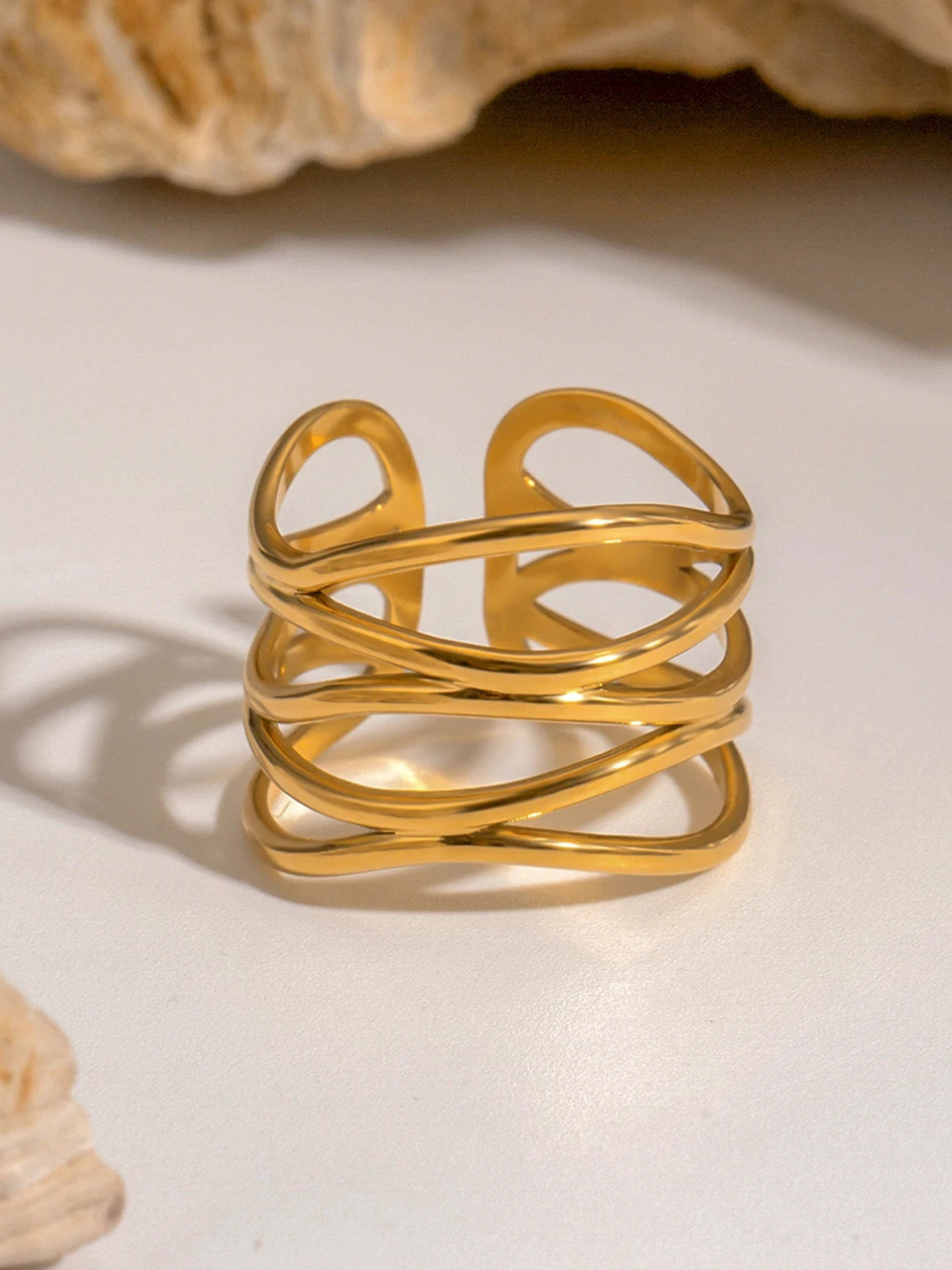 Livia | 18K Multi-Laagse Open Ring