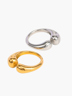 Charlotte | 18K Vergulde Elegante Chunky Ringen