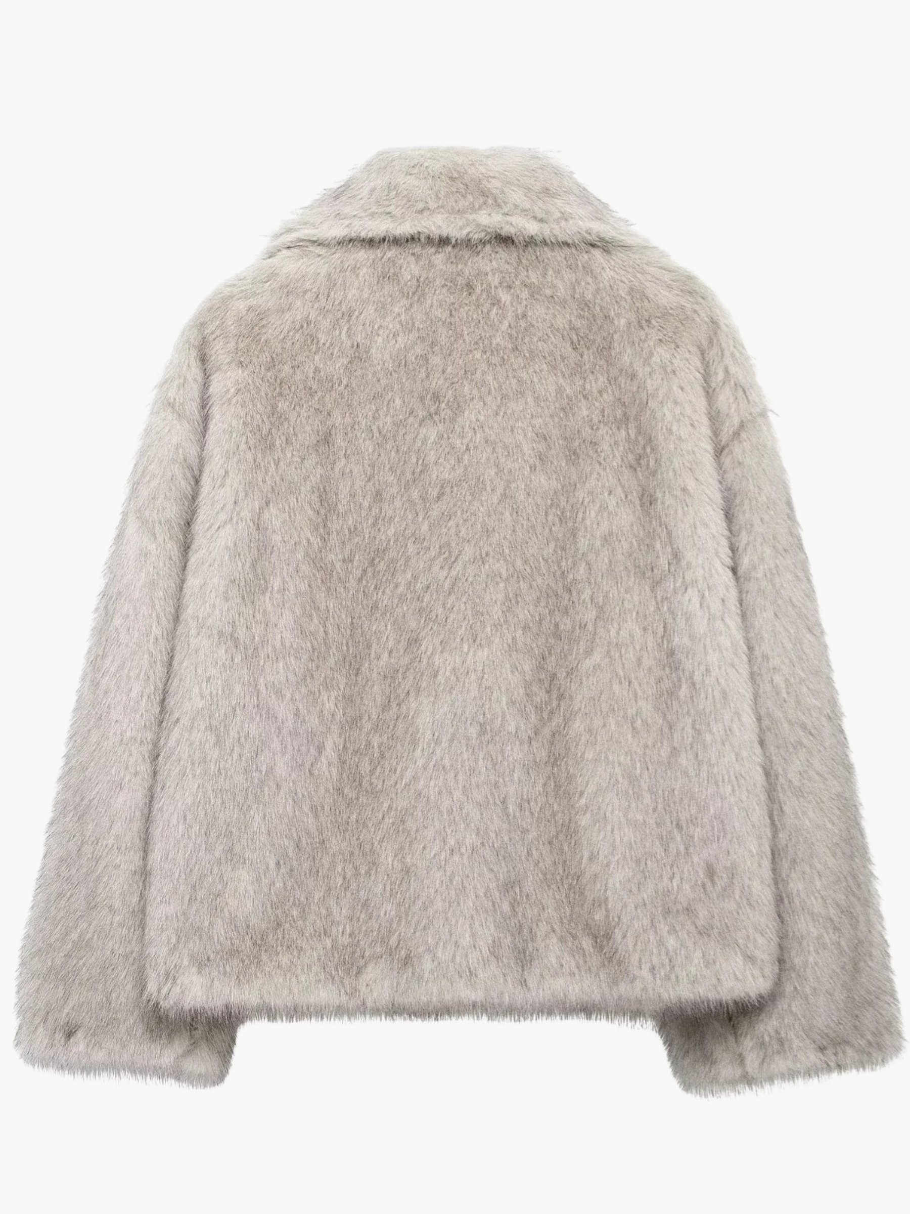 Gabriella | Gezellige Warme Faux Fur Jas met Lange Mouwen