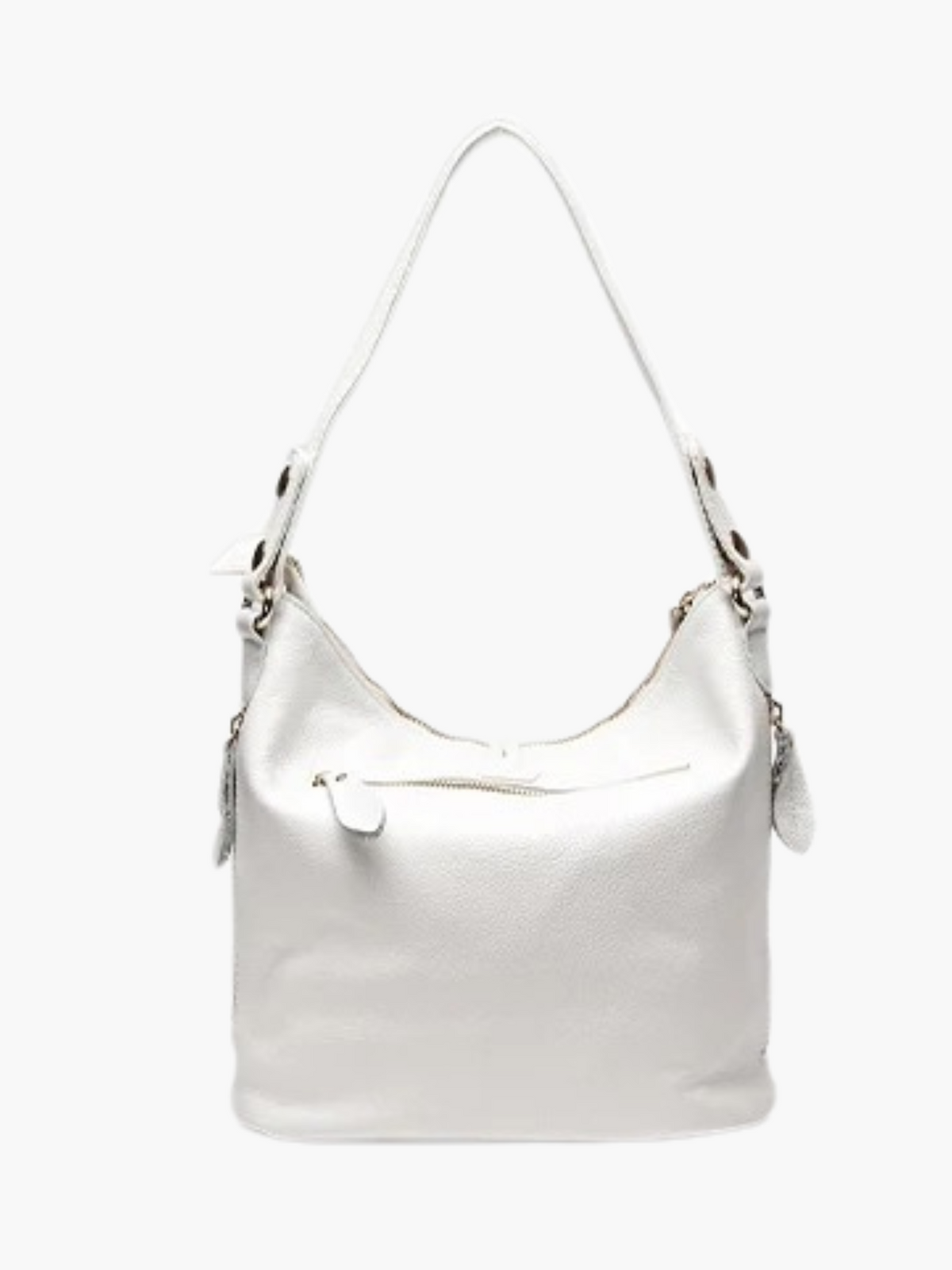 Linsey | Casual Leren Hobo Tas met Retro Charmante Ring