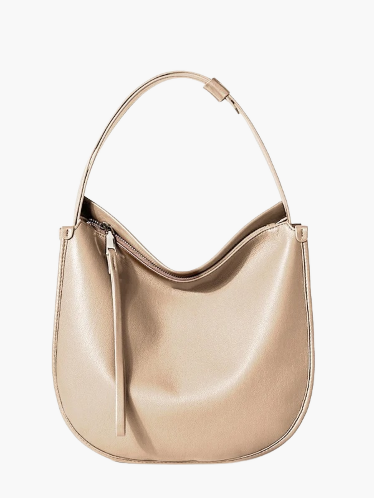 Febe | Luxe Hobo Schoudertas van Zacht Leer