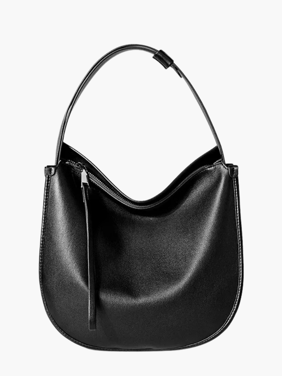 Febe | Luxe Hobo Schoudertas van Zacht Leer