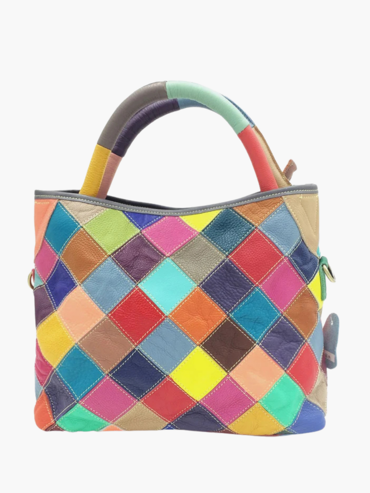 Nicoleta | Vintage Shopper Tas van Echt Leer met Grote Capaciteit