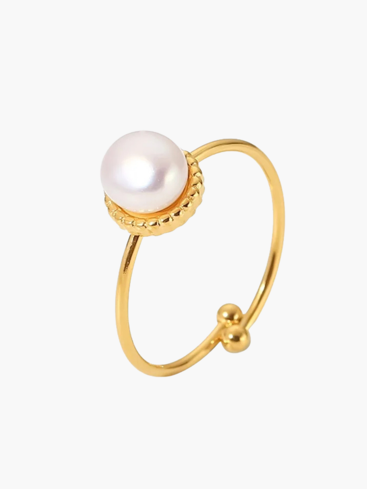 Marelle | 18K Vintage Ring met Natuurlijke Parel