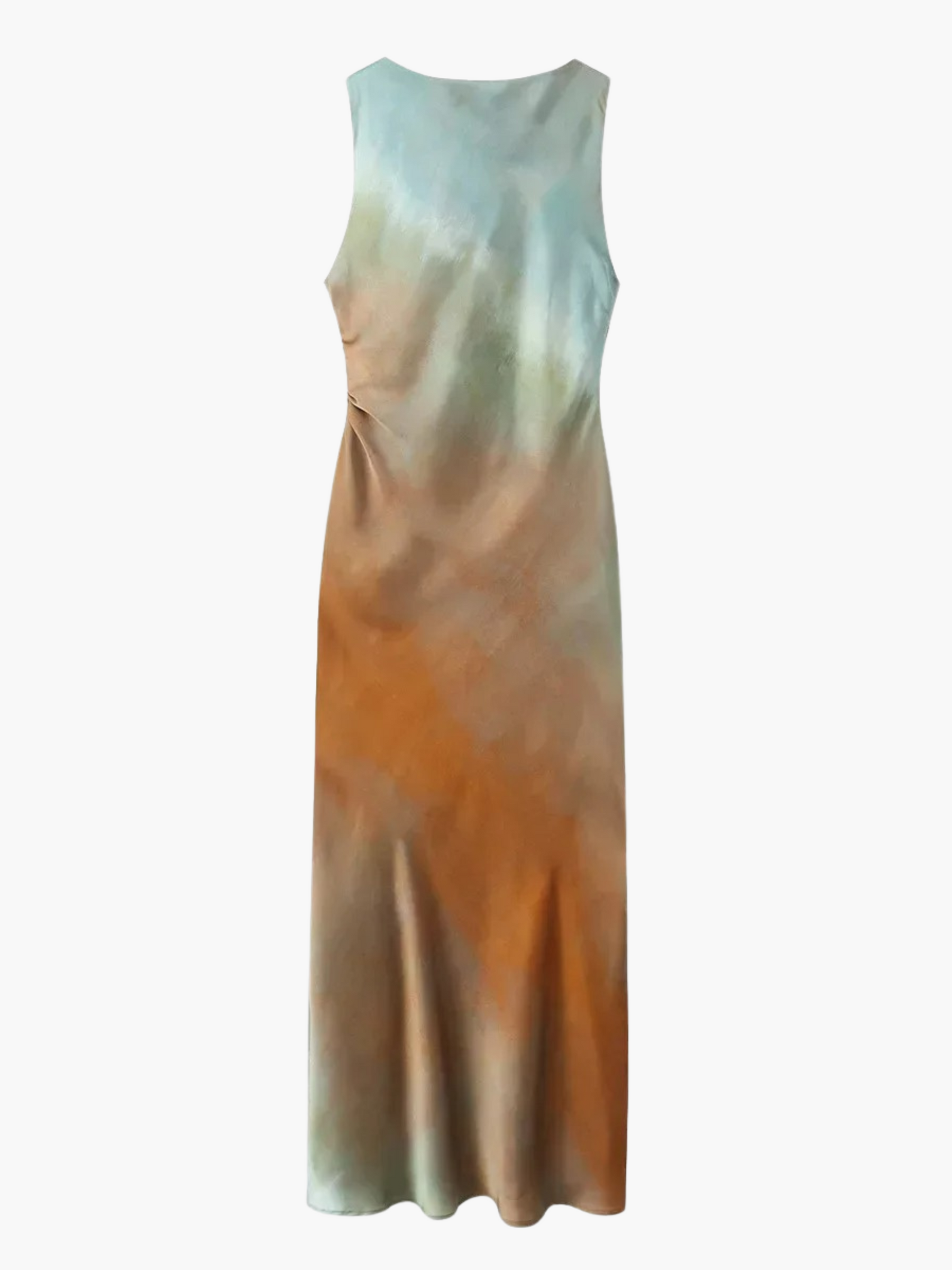 Sophie | Elegante Tie-Dye Lange Mouwloze Jurk voor de Zomer