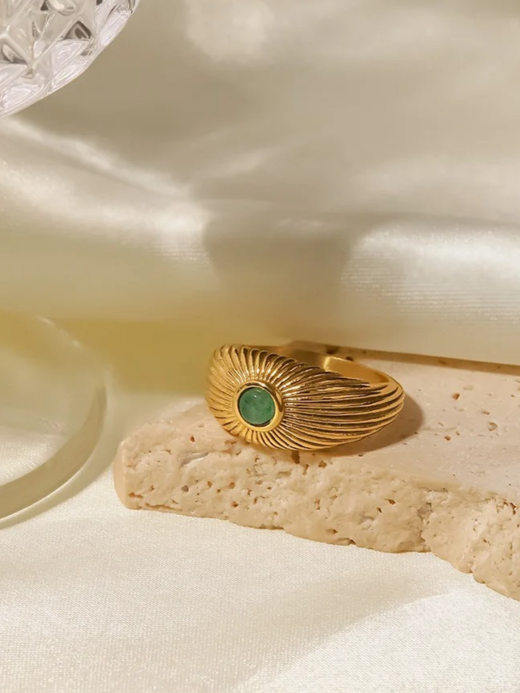 Vien | Vintage Ring met Natuursteen