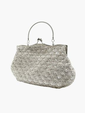 Kendra | Elegante Avondclutch met Glitter Plooien