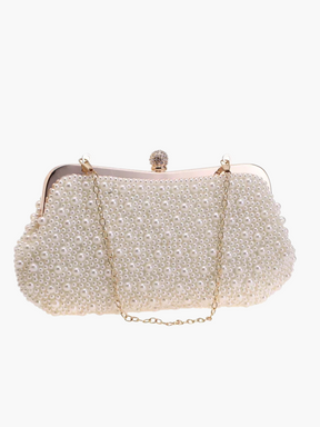 Masey | Vintage Avond Clutch Tas met Elegante Parels