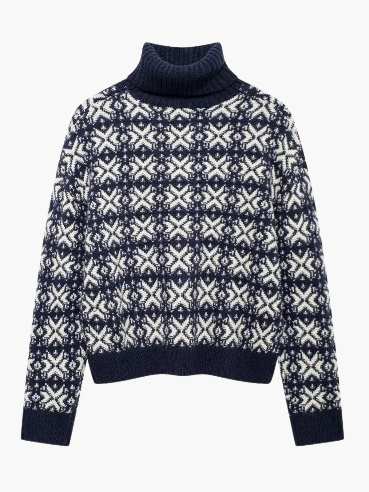 Yente | Chique Coltrui Gebreide Sweater met Unieke Print