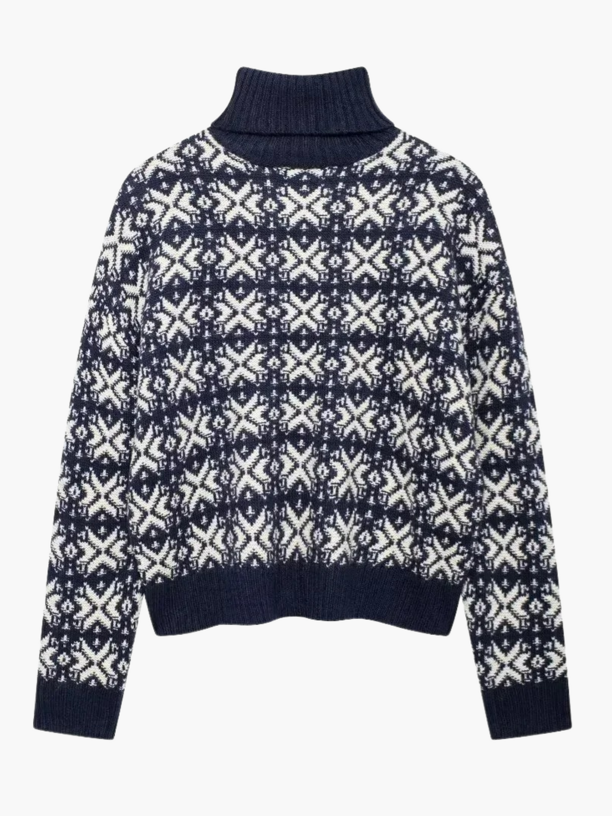 Yente | Chique Coltrui Gebreide Sweater met Unieke Print