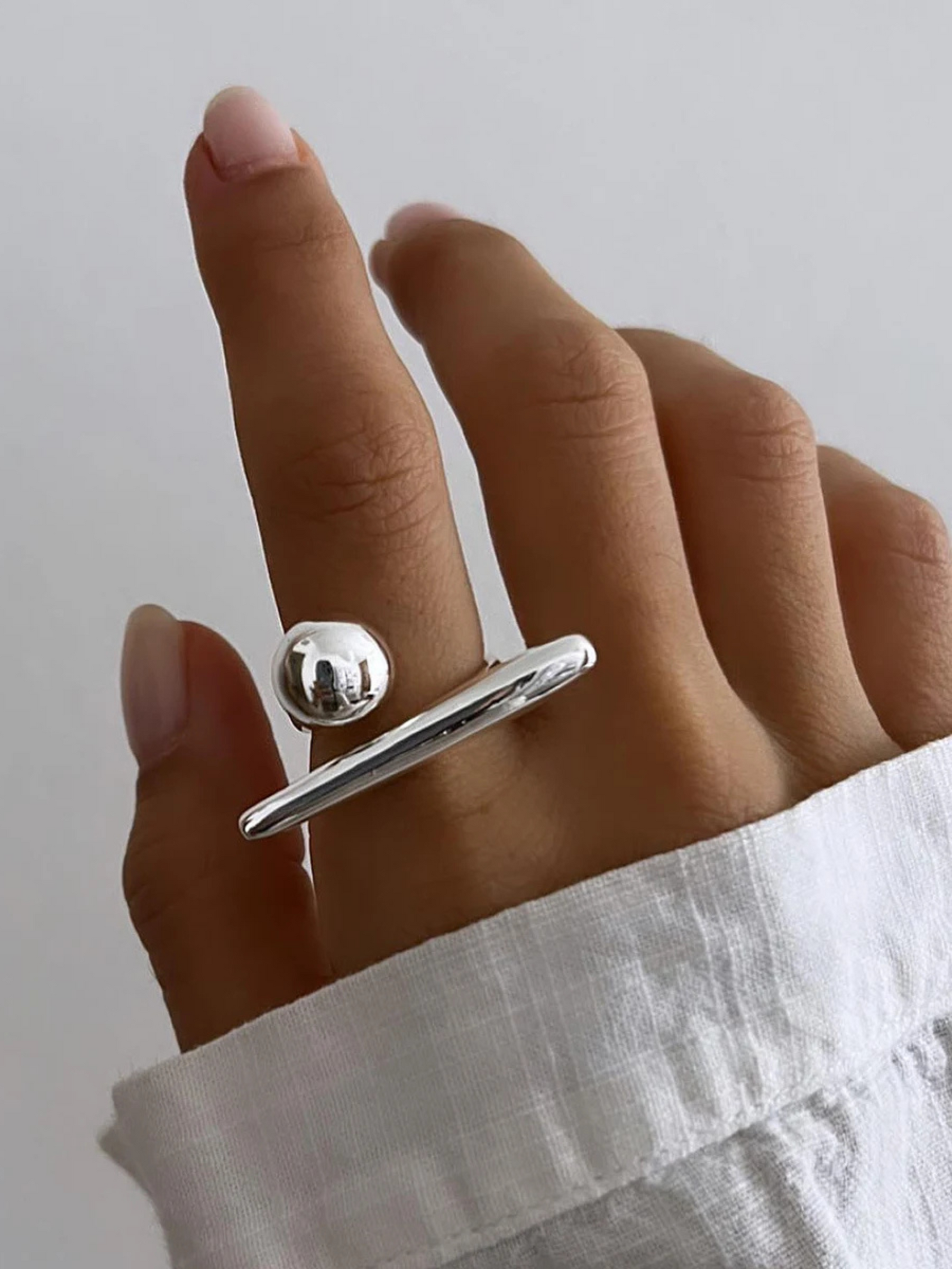 Nika | 18K Minimalistische Open Ring