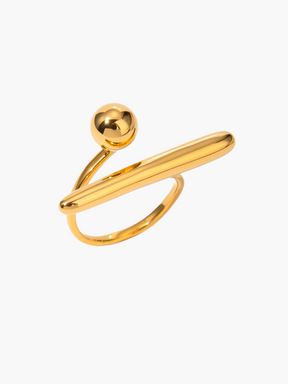 Nika | 18K Minimalistische Open Ring