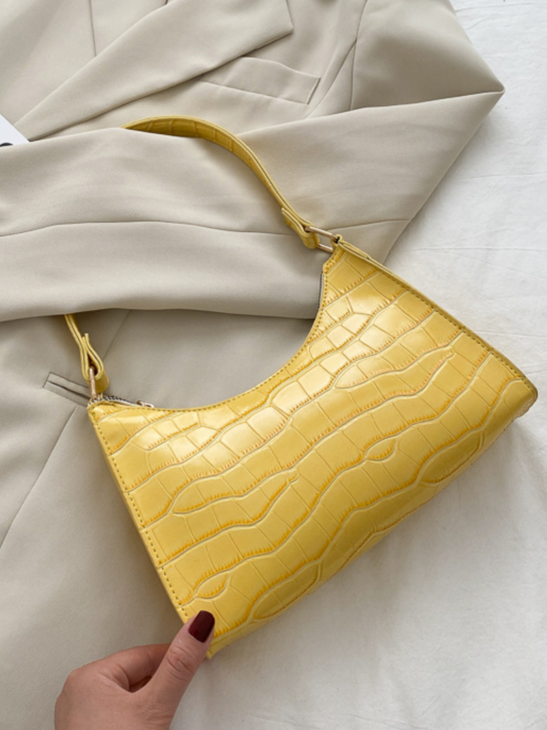 Ruby | Luxe Handtas met Alligatorpatroon