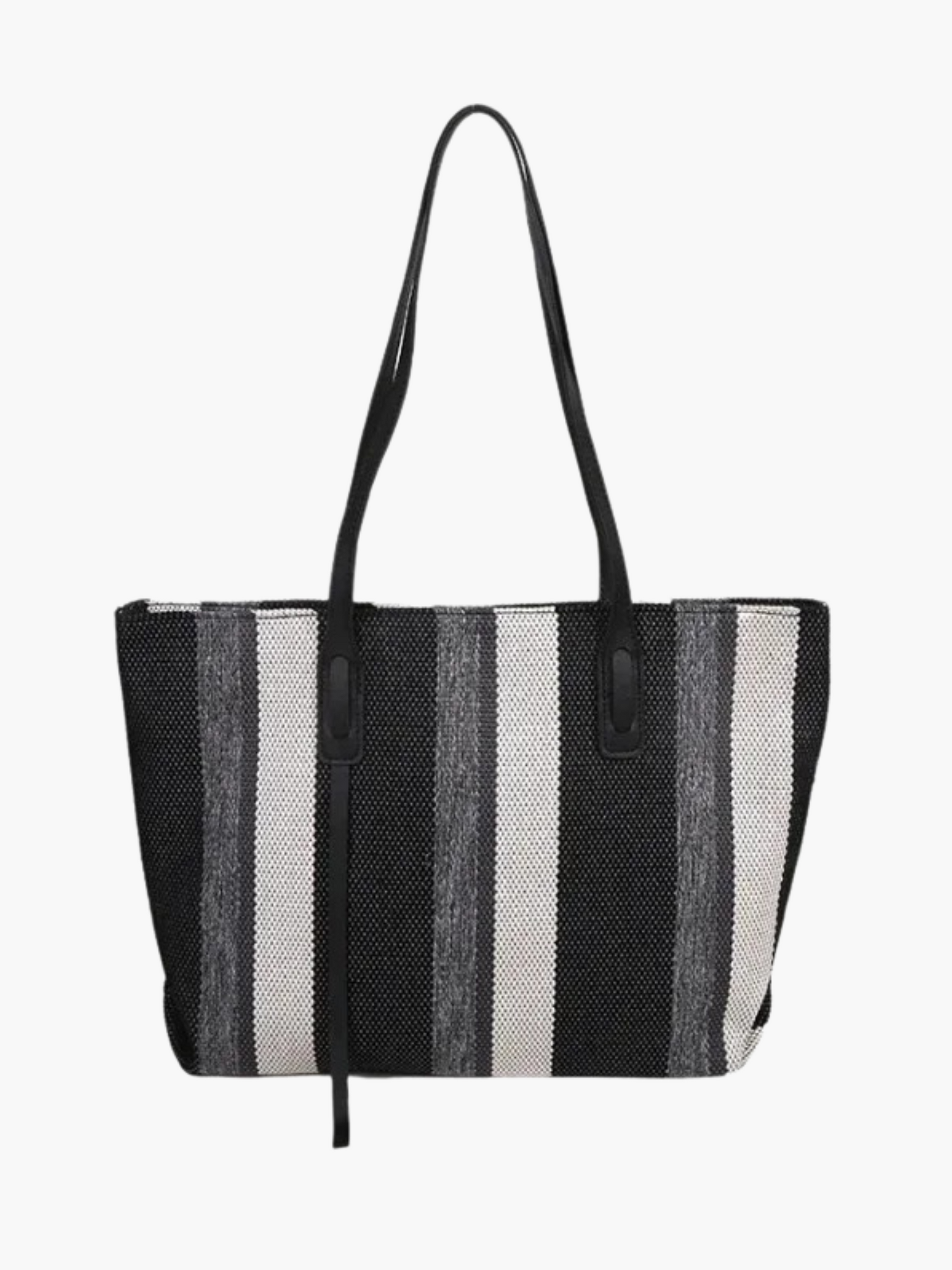 Serenity | Stijlvolle Gestreepte Shopper Tas van Canvas