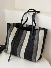 Serenity | Stijlvolle Gestreepte Shopper Tas van Canvas