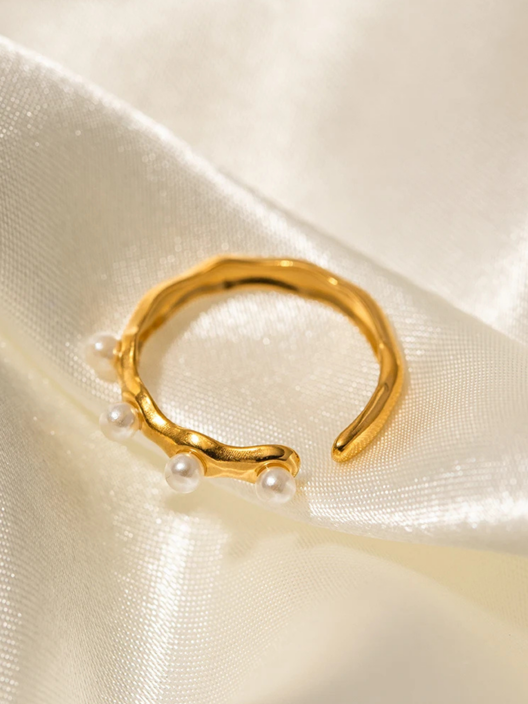 Ilse | 18K Elegante Parelring