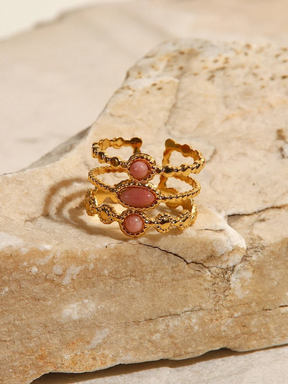 Emilia | 18K Vintage Ring met Natuursteen