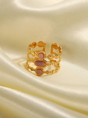 Emilia | 18K Vintage Ring met Natuursteen