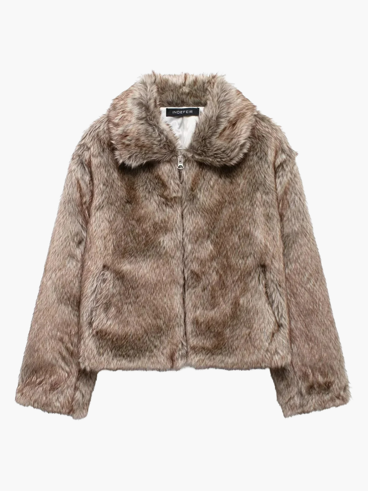 Polly | Chique Jas van Faux Fur en Rits voor Vrouwen