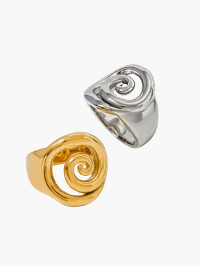 Yara | 18K Spiraalvormige Geometrische Ring