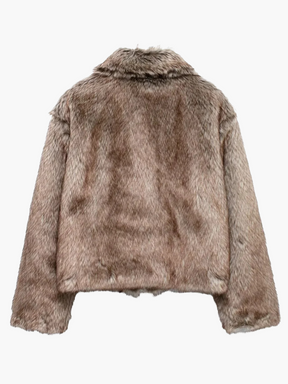 Polly | Chique Jas van Faux Fur en Rits voor Vrouwen