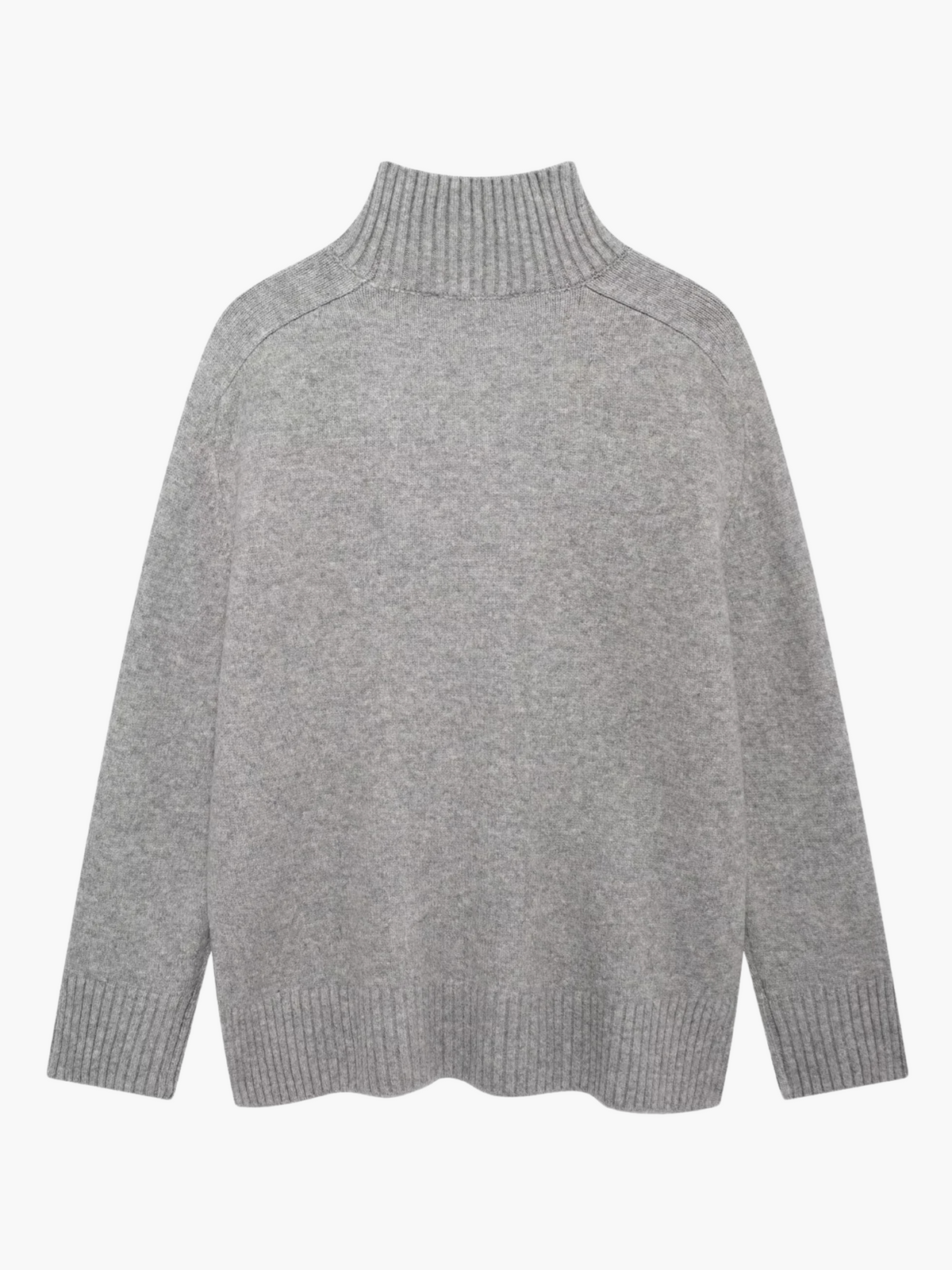 Niamh | Luxe Coltrui Gebreide Sweater met Zijsplitzoom