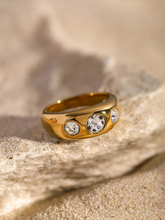 Marloes | 18K Vintage Ring met Zirkonia Steentjes