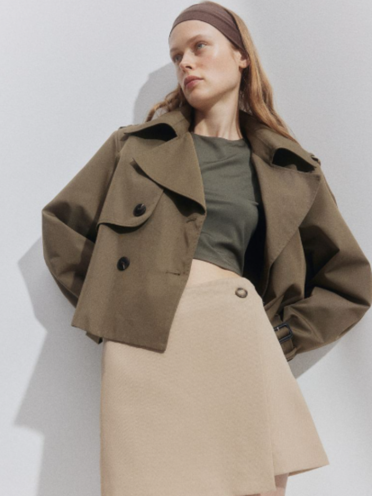 Amber | Trendy Korte Trenchcoat voor Vrouwen