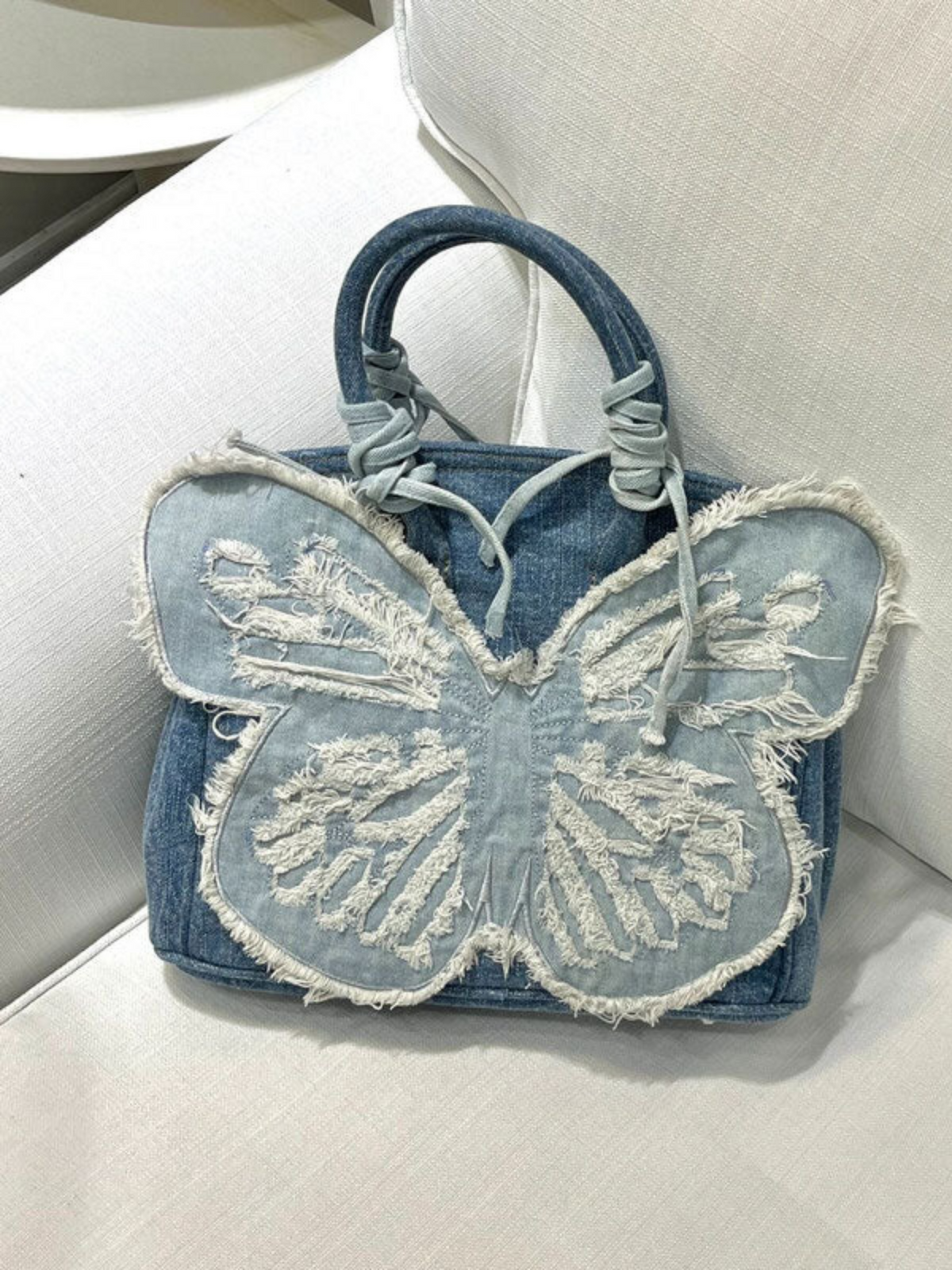 Elowen | Denim Vlinder Handtas