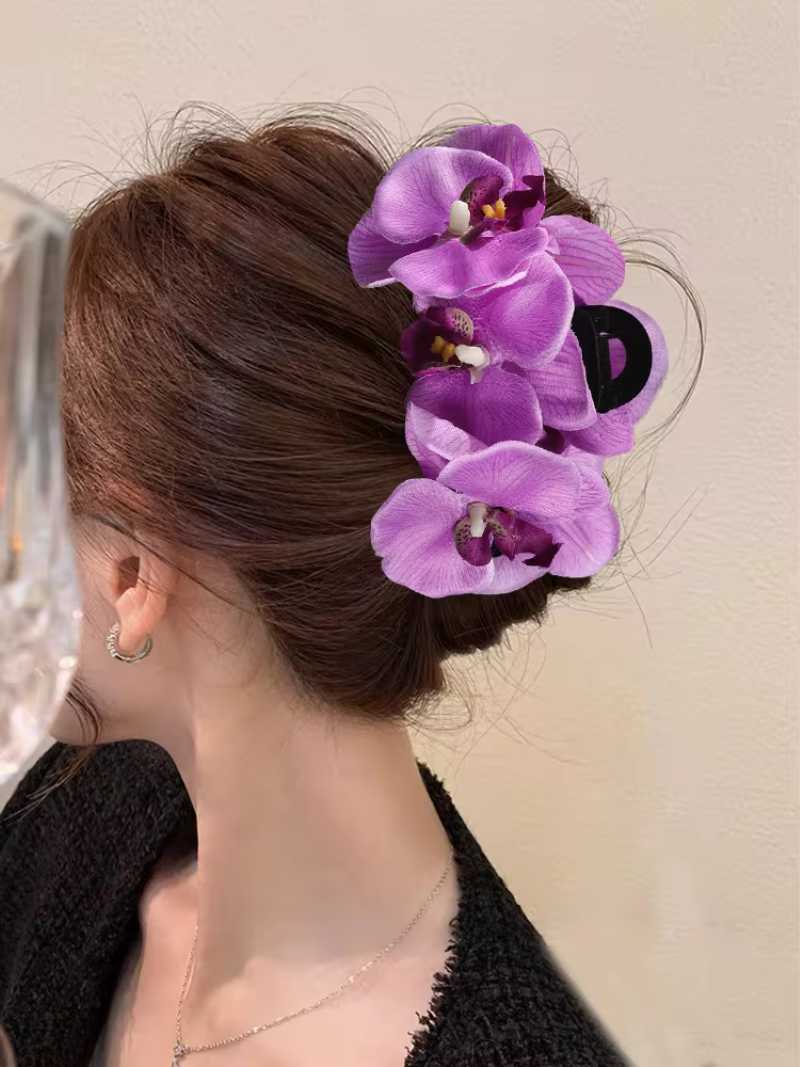 Iris | Bloem Haarclip met Stevige Grip